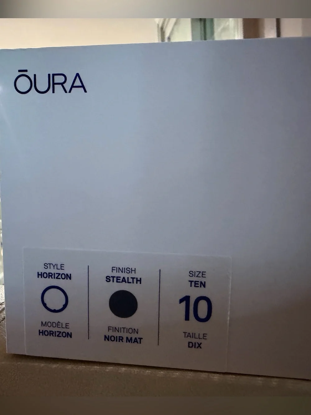 Oura Ring Gen 3 - Size 10 - Horizon- Stealth - New In Box Father’s Day gift?